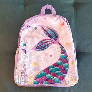Mermaid reverse sequin backpack, NWOT